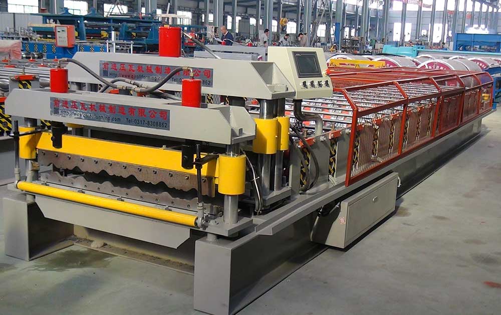 Q Roof Tile Roll Forming Machine (YX25-196-980)
